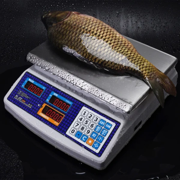 Весы торговые MERTECH M-ER 329 AC-32.2 IP68 "Fisher" LED (300х220 мм, АКБ до 4 мес.)